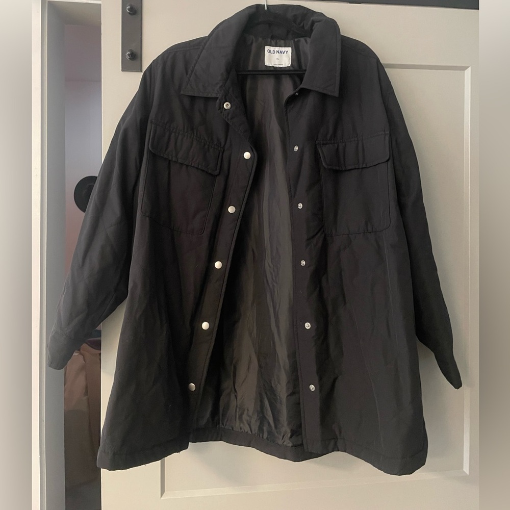 Old navy quilted long jacket - women’s size XL